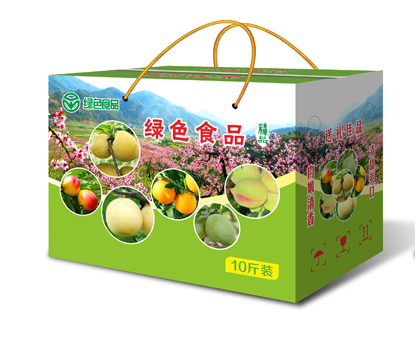 绿色食品10斤箱装效果图